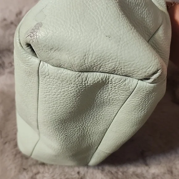 Mint Green Leather Coach MADISON - Picture 3 of 13